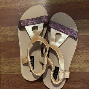 Brand new never worn girl sandals